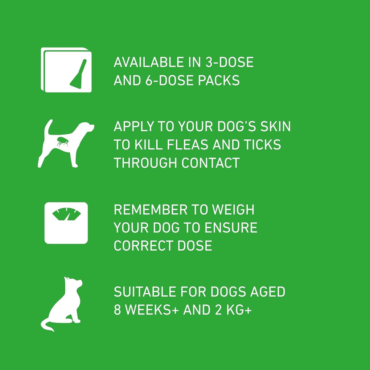 FRONTLINE Plus Flea & Tick Treatment for Large Dogs – 3 Pipettes
