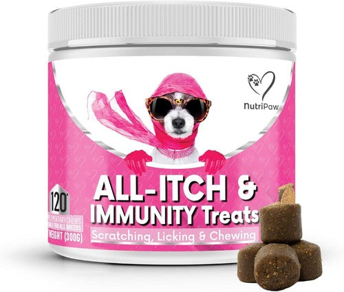 NutriPaw All-Itch & Immunity Treats 120 chews for dogs