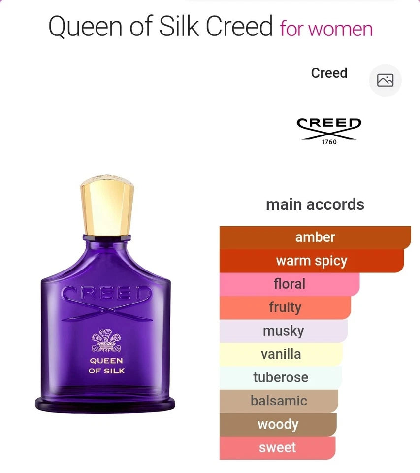Creed Queen of Silk fragrance bottle and packaging