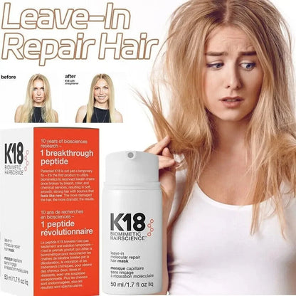 K18 Leave-In Molecular Repair Hair Mask 50ml for all hair types