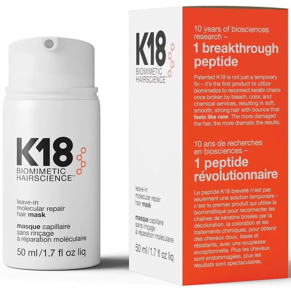 K18 Leave-In Molecular Repair Hair Mask 50ml for all hair types
