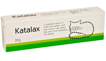 Katalax Paste for Cats 20g Tube for Hairball and Furball Management