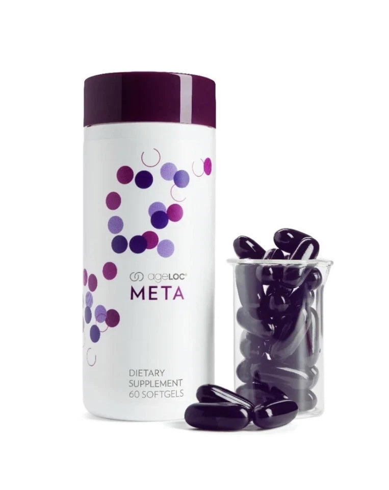 Nu Skin ageLOC META dietary supplement 120 softgels bottle