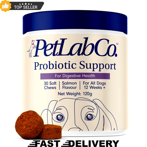PetLab Co Probiotic Dog Chews for gut health, digestive support, skin and yeast wellness