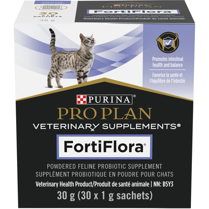 Purina Pro Plan Veterinary Supplements FortiFlora Probiotic Powder for Cats 30 sachets