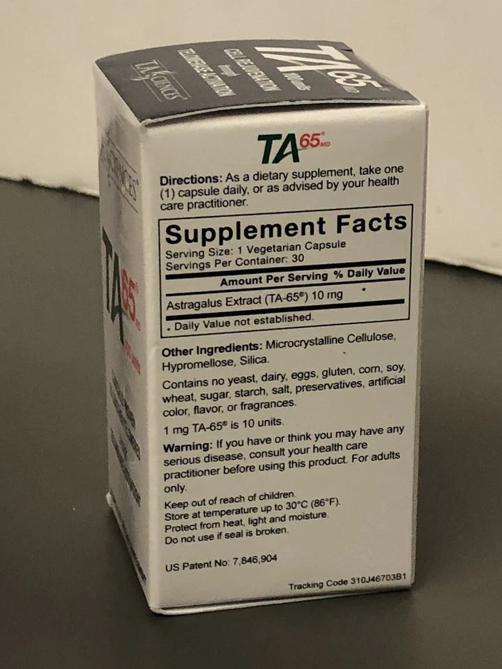 TA-65 100 Units 30 Capsules plant-based dietary supplement